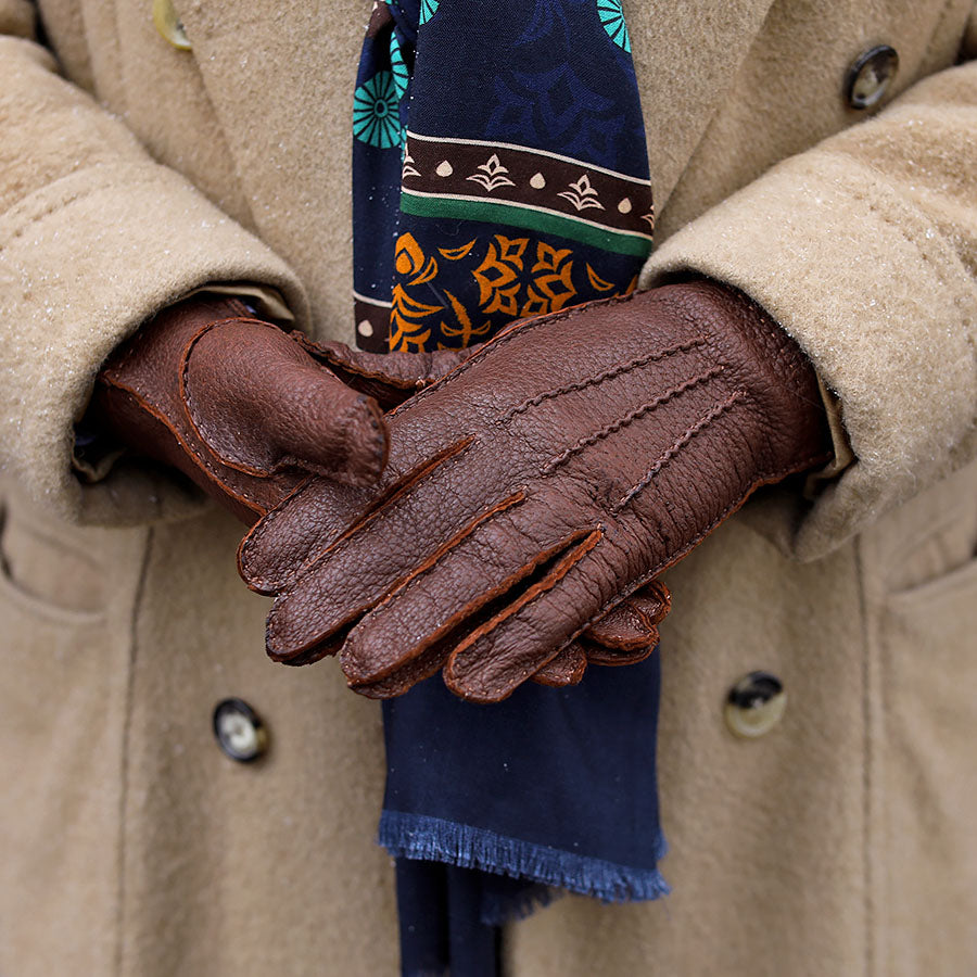 peccary handschuhe Peccary Gloves Unlined - Brown