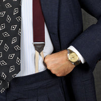 Barathea Braces - Burgundy