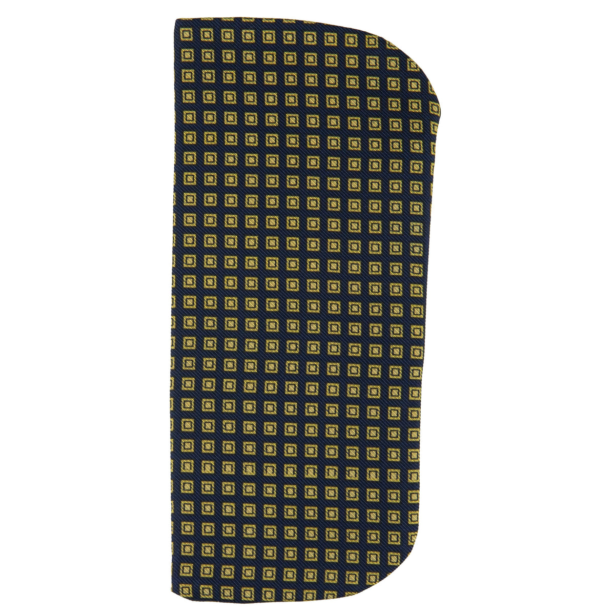 Floral Printed Silk Glasses Case - Midnight