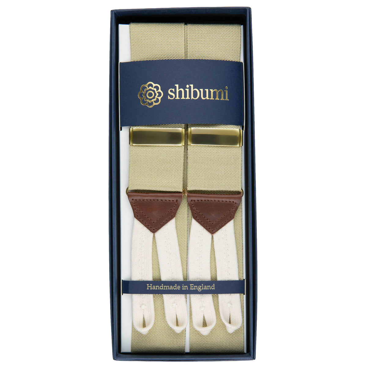 Barathea Braces - Beige