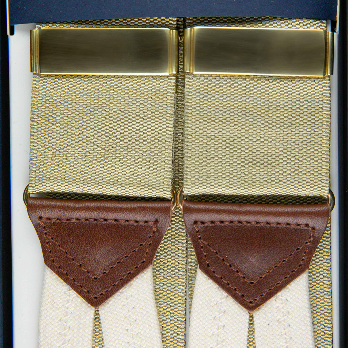 Barathea Braces - Beige