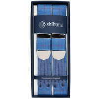 Bamboo Braces - Light Blue Checked