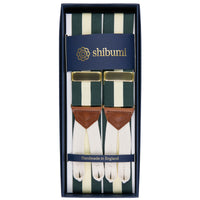 Barathea Braces - Forest / Ivory