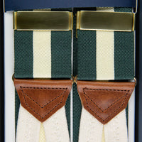 Barathea Braces - Forest / Ivory