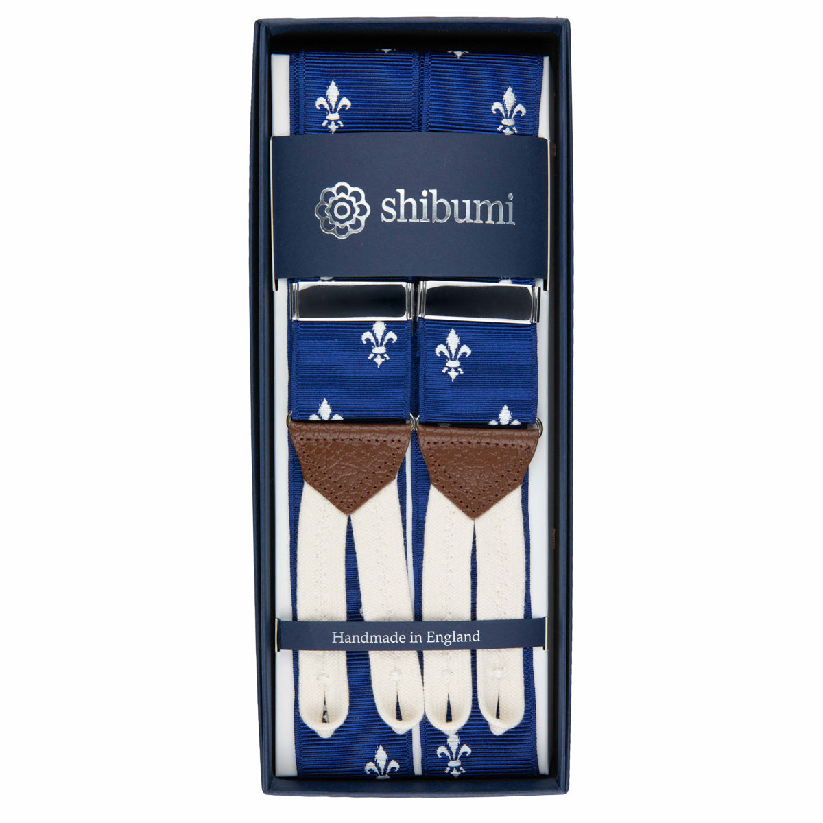 Barathea Braces - Royal Blue - Fleur-de-Lys