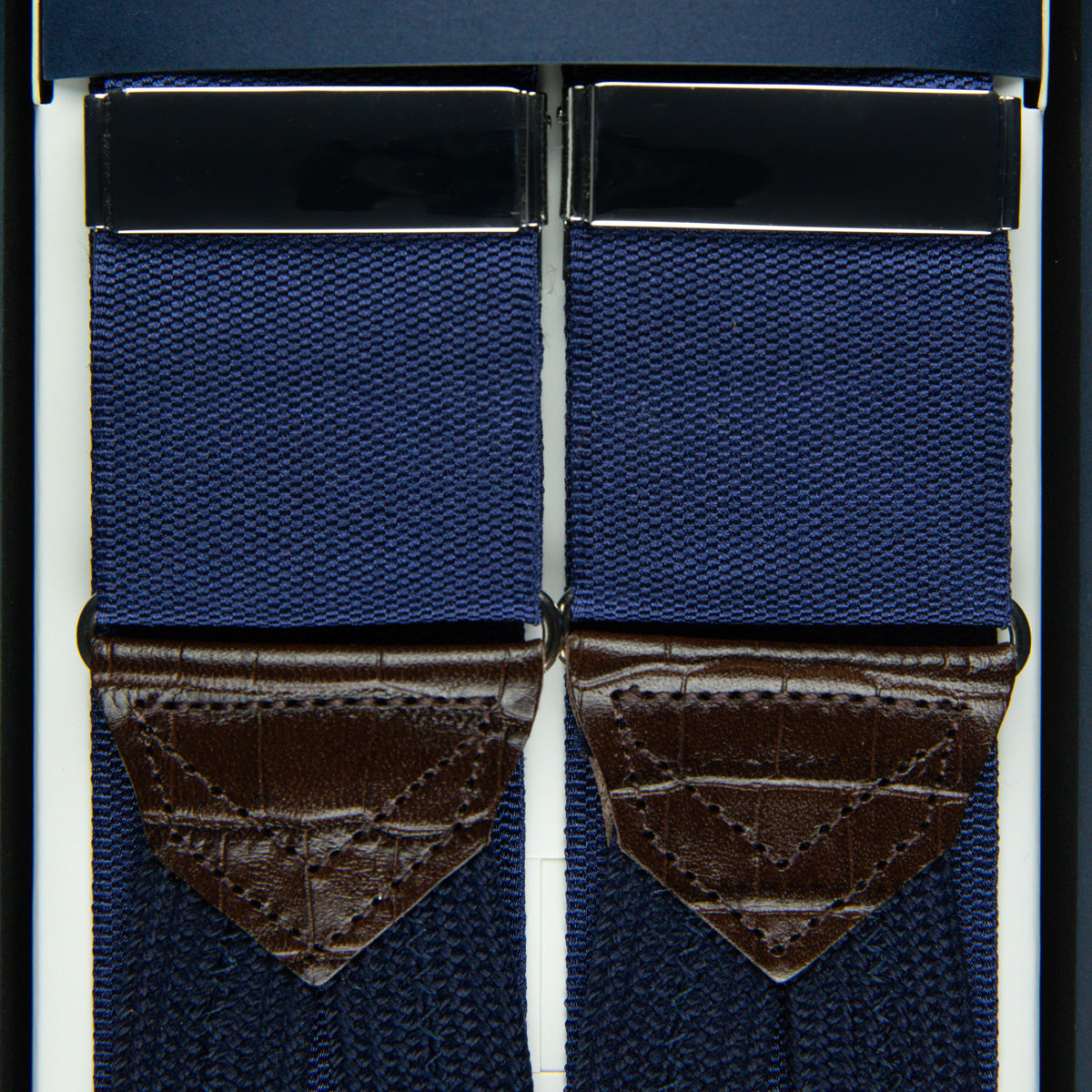 Barathea Braces - Navy