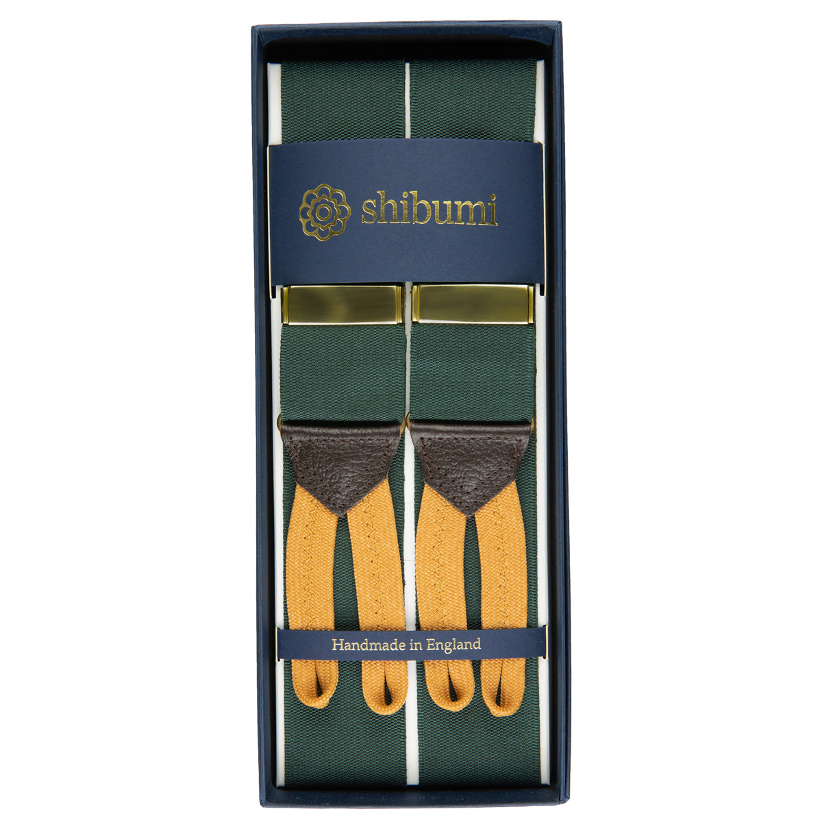 Barathea Braces - Forest Green