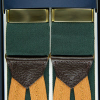 Barathea Braces - Forest Green