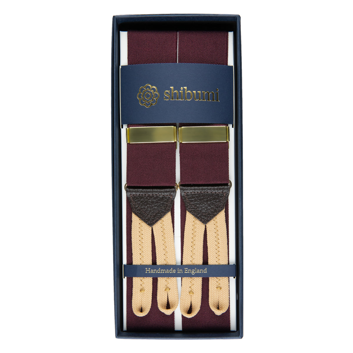 Barathea Braces - Burgundy