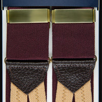 Barathea Braces - Burgundy