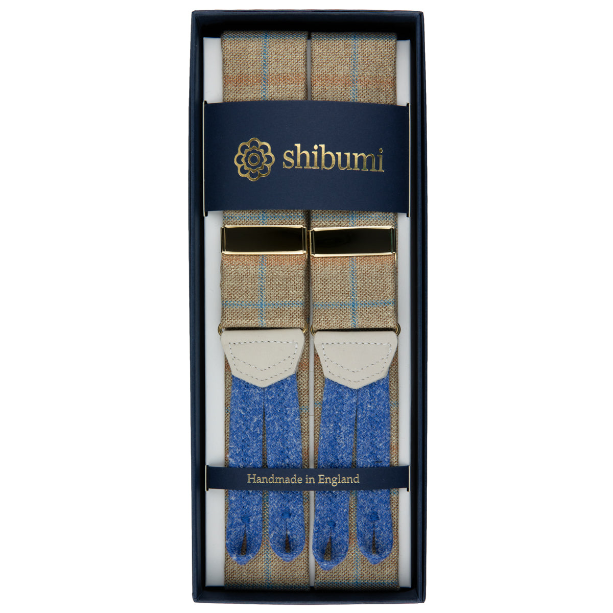 Bamboo Braces - Sand Checked