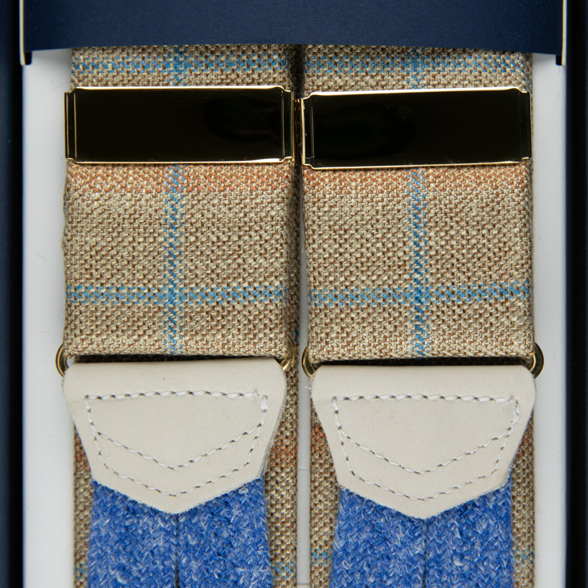 Bamboo Braces - Sand Checked