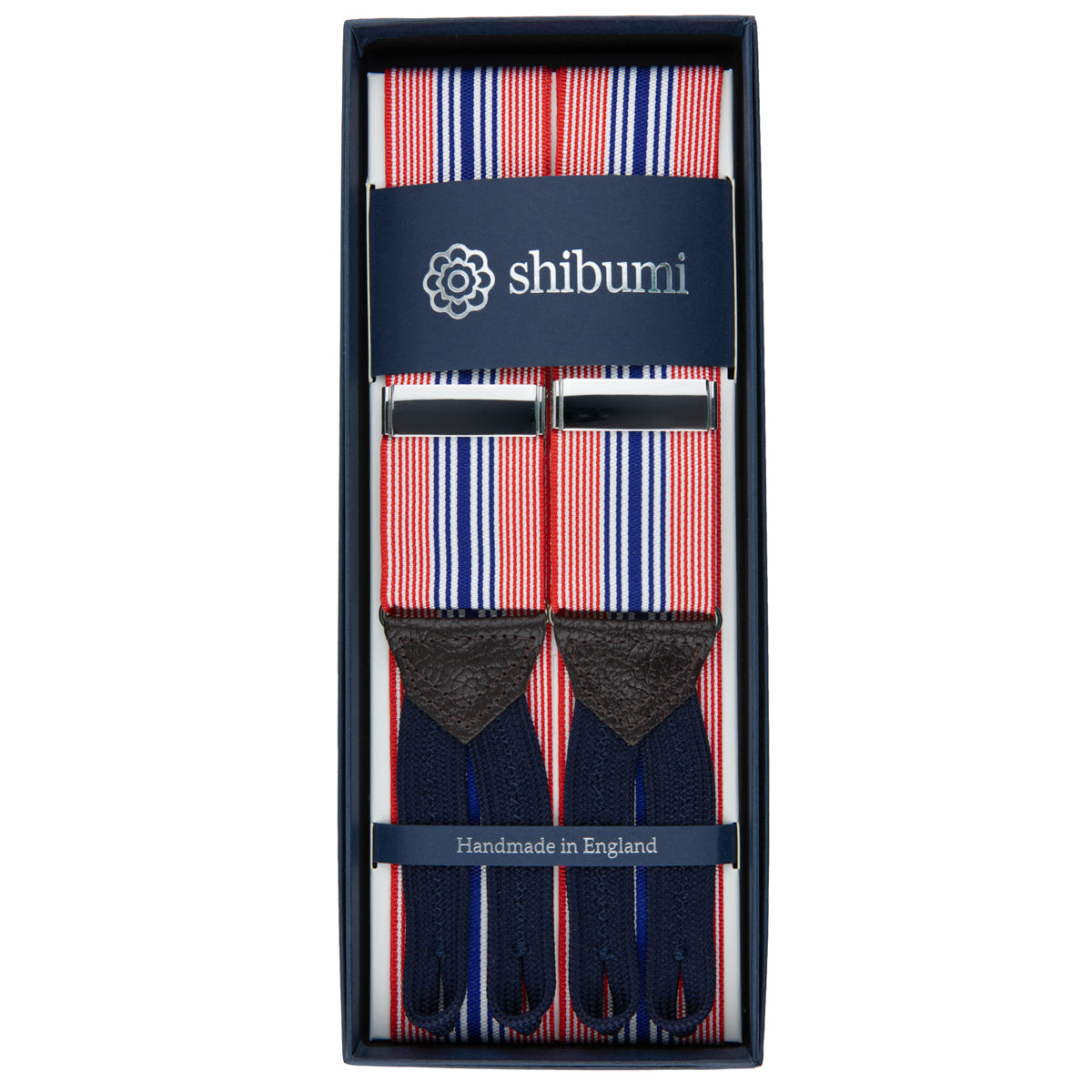 Barathea Braces - Red / White / Blue