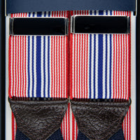 Barathea Braces - Red / White / Blue