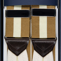 Barathea Braces - Honey / Ivory