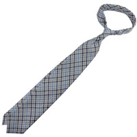 Maison Hellard Gun Club Check Linen Tie - Grey