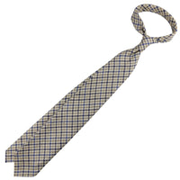 Maison Hellard Gun Club Check Linen Tie - Beige