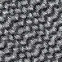 Herringbone Wool / Linen Bespoke Tie - Black / White