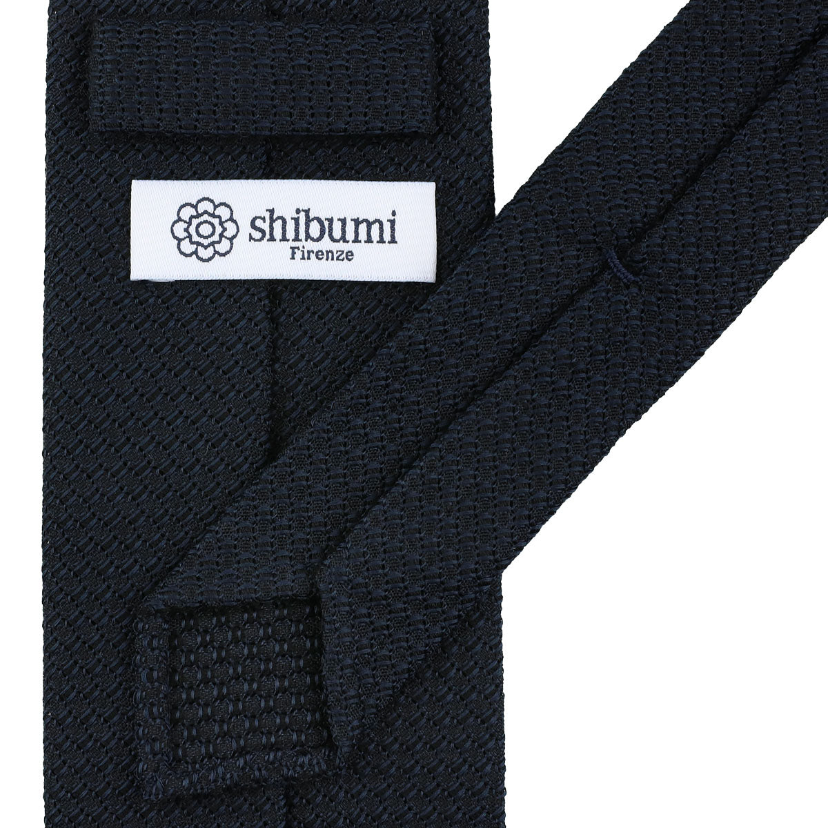 Plain Cashmere / Silk Grossa Grenadine Tie - Midnight