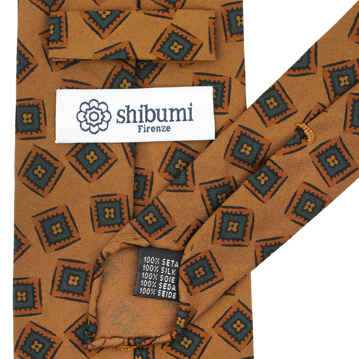 Copper Madder Silk Tie - Oatmeal - Hand-Rolled