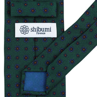Ancient Madder Silk Tie - Forest - Hand-Rolled