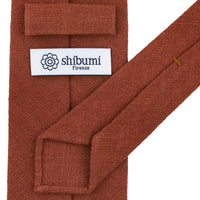 Japanese Ramie Tie - Copper - Hand-Rolled