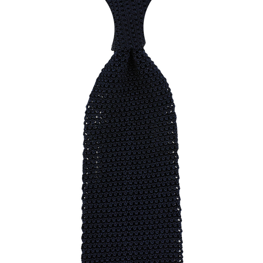 Silk Knit Tie - Midnight