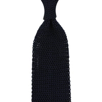 Silk Knit Tie - Midnight