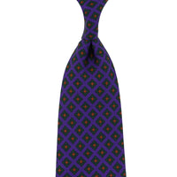 Ancient Madder Silk Tie - Purple - Hand-Rolled