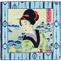 Ukiyo-e Silk Pocket Square - Matsushima no Bijin - 40x40cm