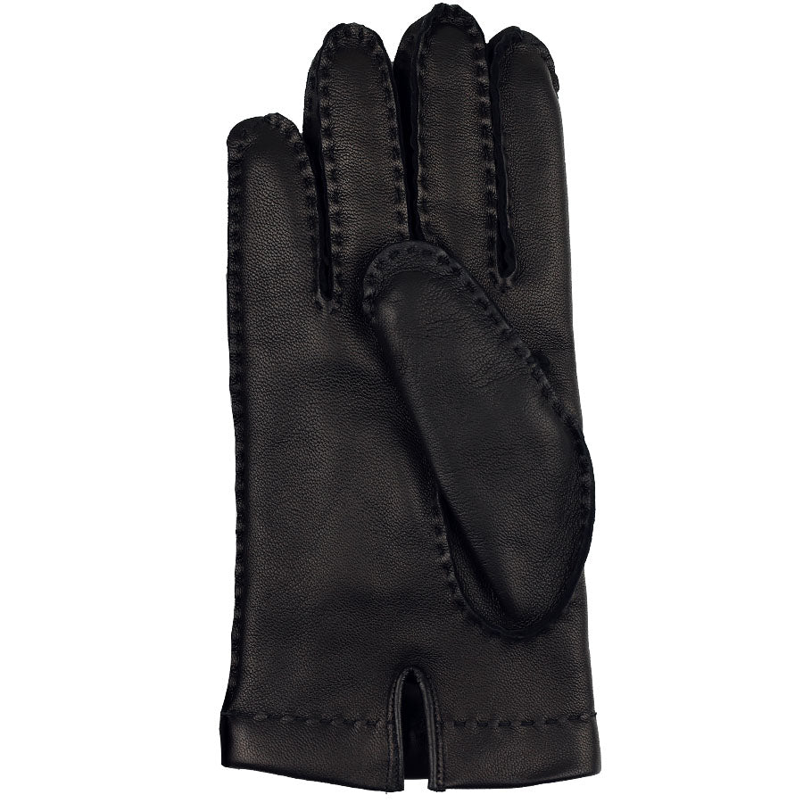 Lambskin Gloves With Cashmere Lining - Black
