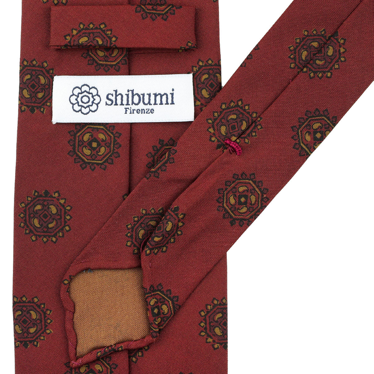 Copper Madder Silk Tie - Cherry - Hand-Rolled