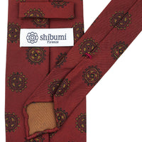 Copper Madder Silk Tie - Cherry - Hand-Rolled