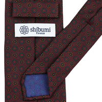 Ancient Madder Silk Tie - Burgundy - Hand-Rolled