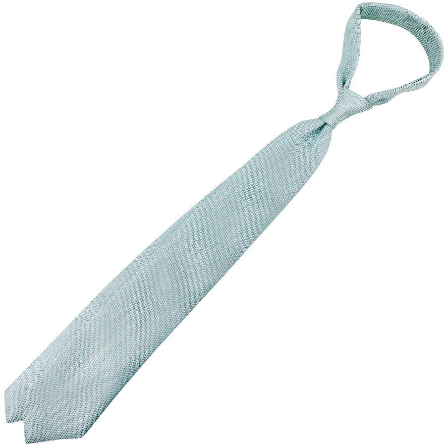 Grenadine / Garza Fina Silk Tie - Pale Blue - Self Tipped