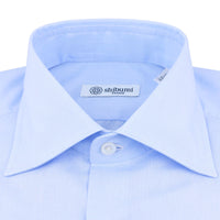 Poplin Semi Spread Shirt - Sky Blue