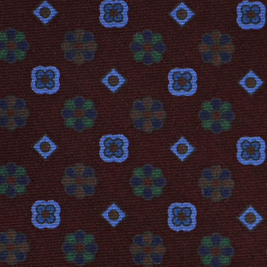 Ancient Madder Silk Bespoke Tie - Wine