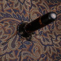 Shibumi x Mario Talarico Umbrella Navy / Brown Paisley - Hickory