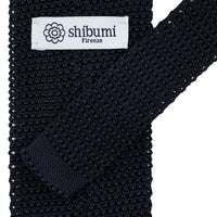 Silk Knit Tie - Midnight