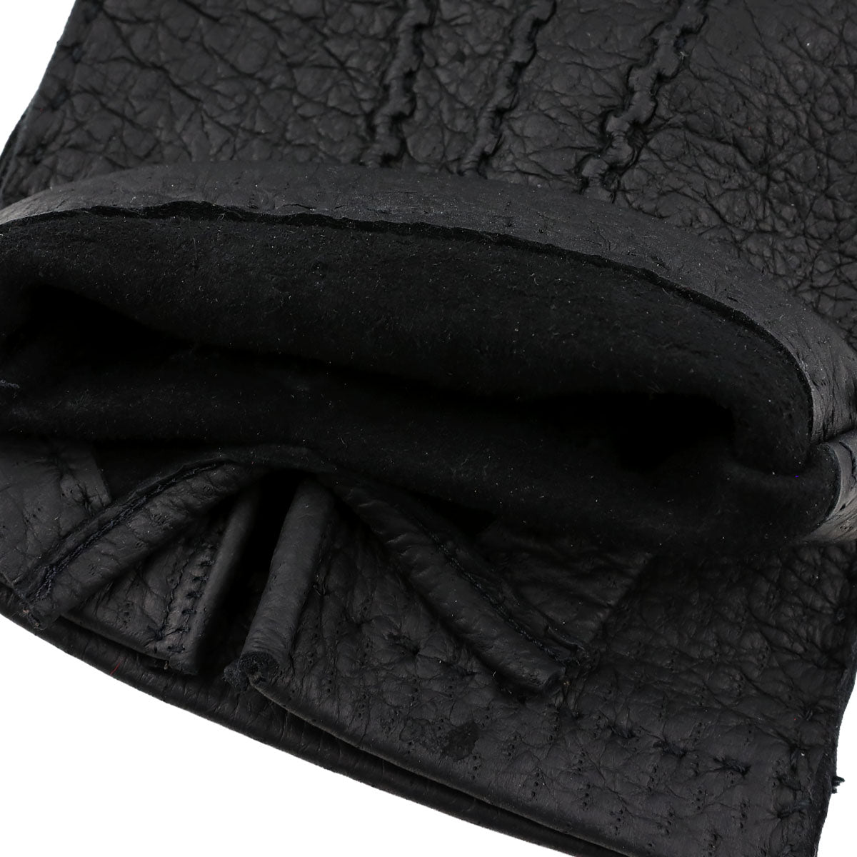 Peccary Gloves Unlined - Black
