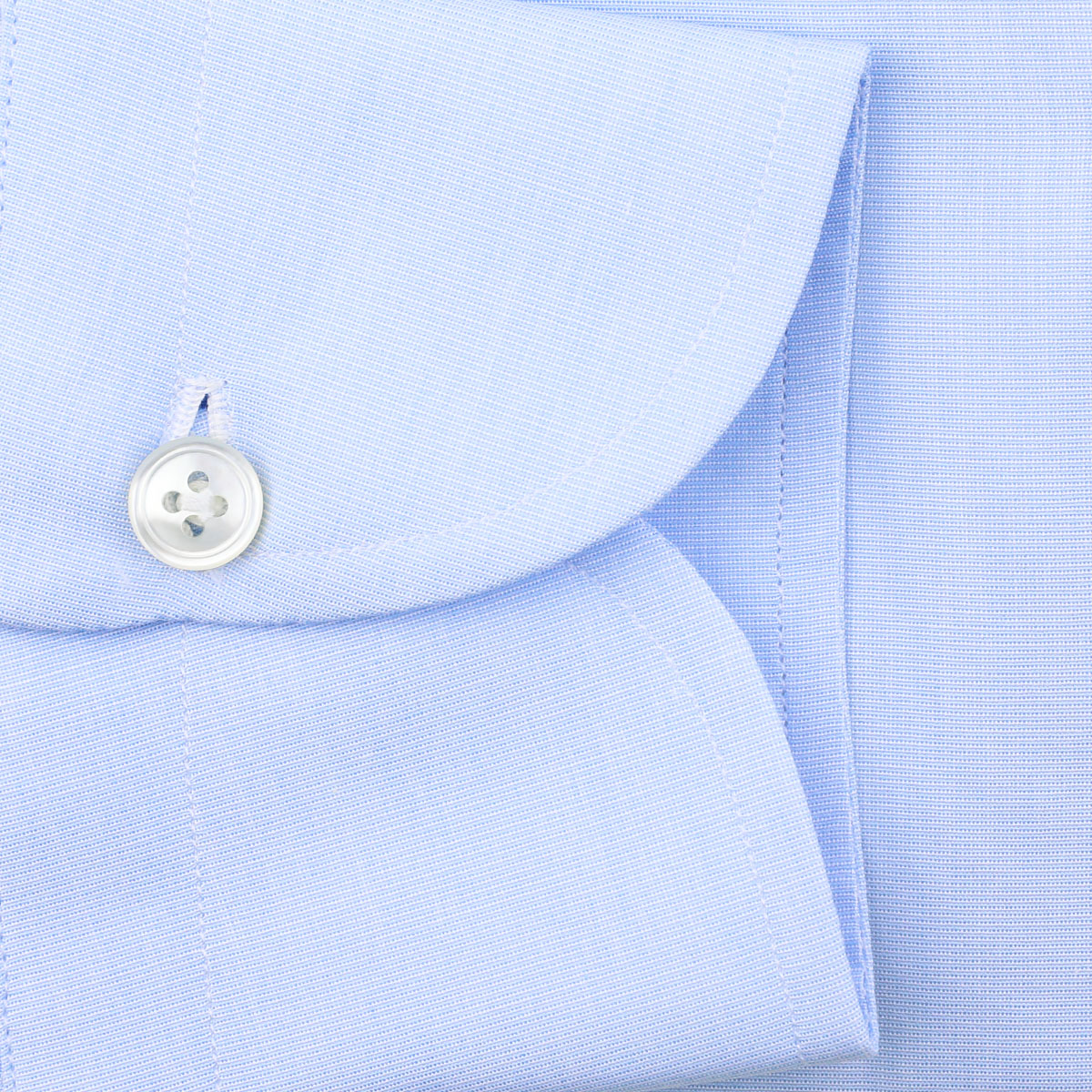 Poplin Semi Spread Shirt - Sky Blue