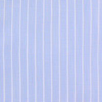 Poplin Semi Spread Shirt - Light Blue - Reverse Stripe
