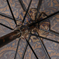 Shibumi x Mario Talarico Umbrella Navy / Brown Paisley - Hickory