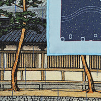 Ukiyo-e Silk Pocket Square - Daibutsu-Den - 40x40cm