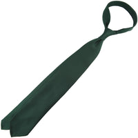 50oz Plain Dyed Silk Tie - Forest Green - Hand-Rolled
