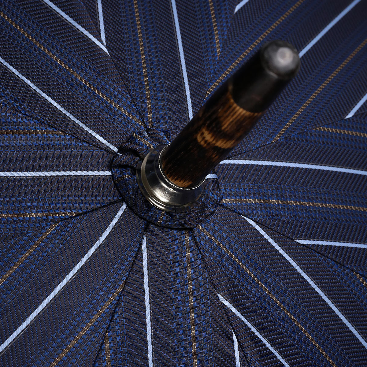 Shibumi x Mario Talarico Umbrella Navy Striped - Hickory