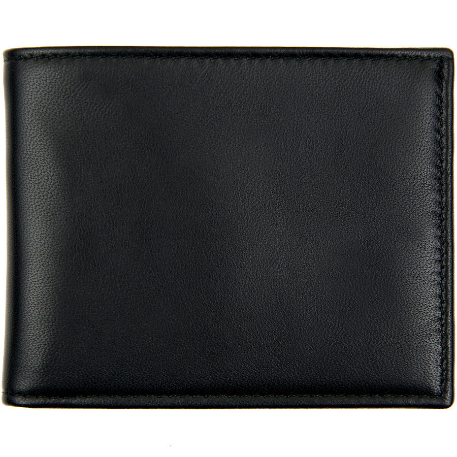 Lambskin Leather Wallet - Black