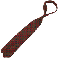 Copper Madder Silk Tie - Cherry - Hand-Rolled