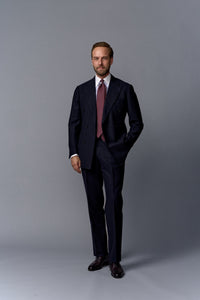 Anniversary Collection - Floral Printed Silk Tie - Burgundy