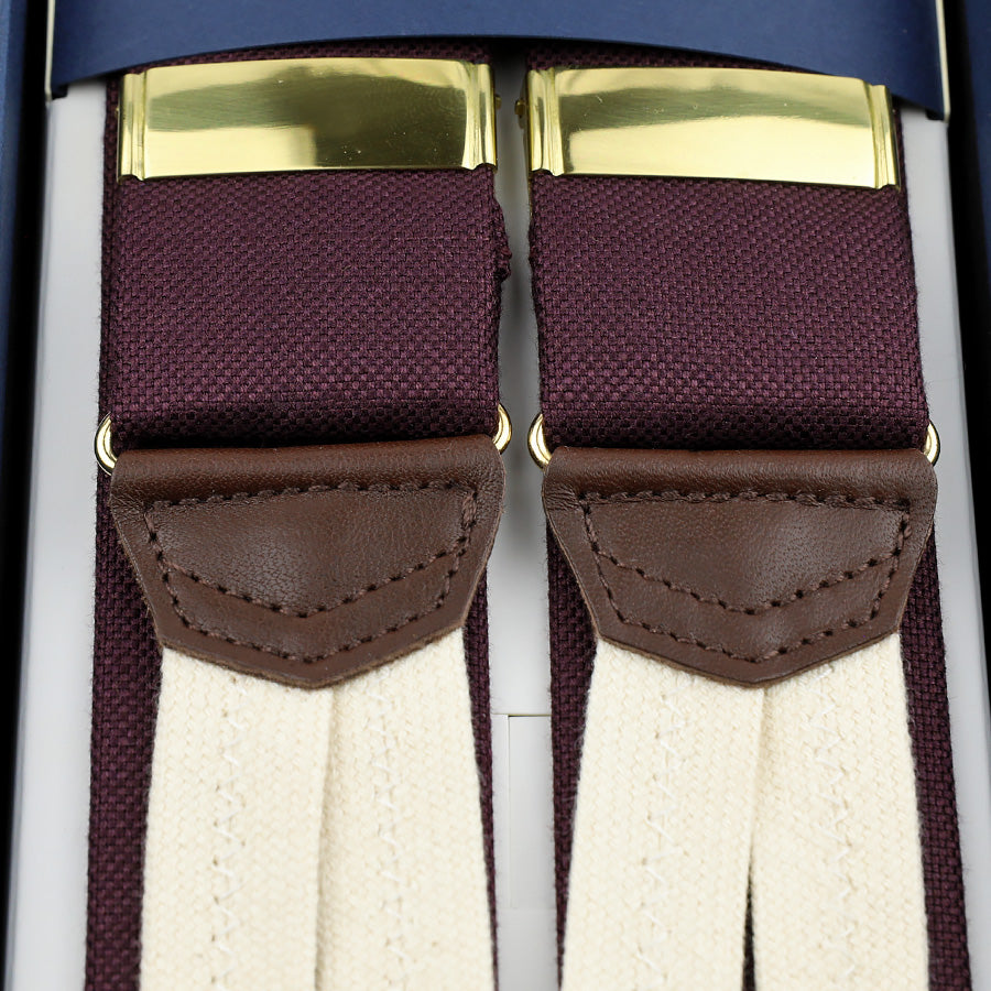 Bamboo Braces - Burgundy